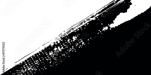 Halftone dots gradient texture grunge background pattern white and black colors.eps 10, modern.