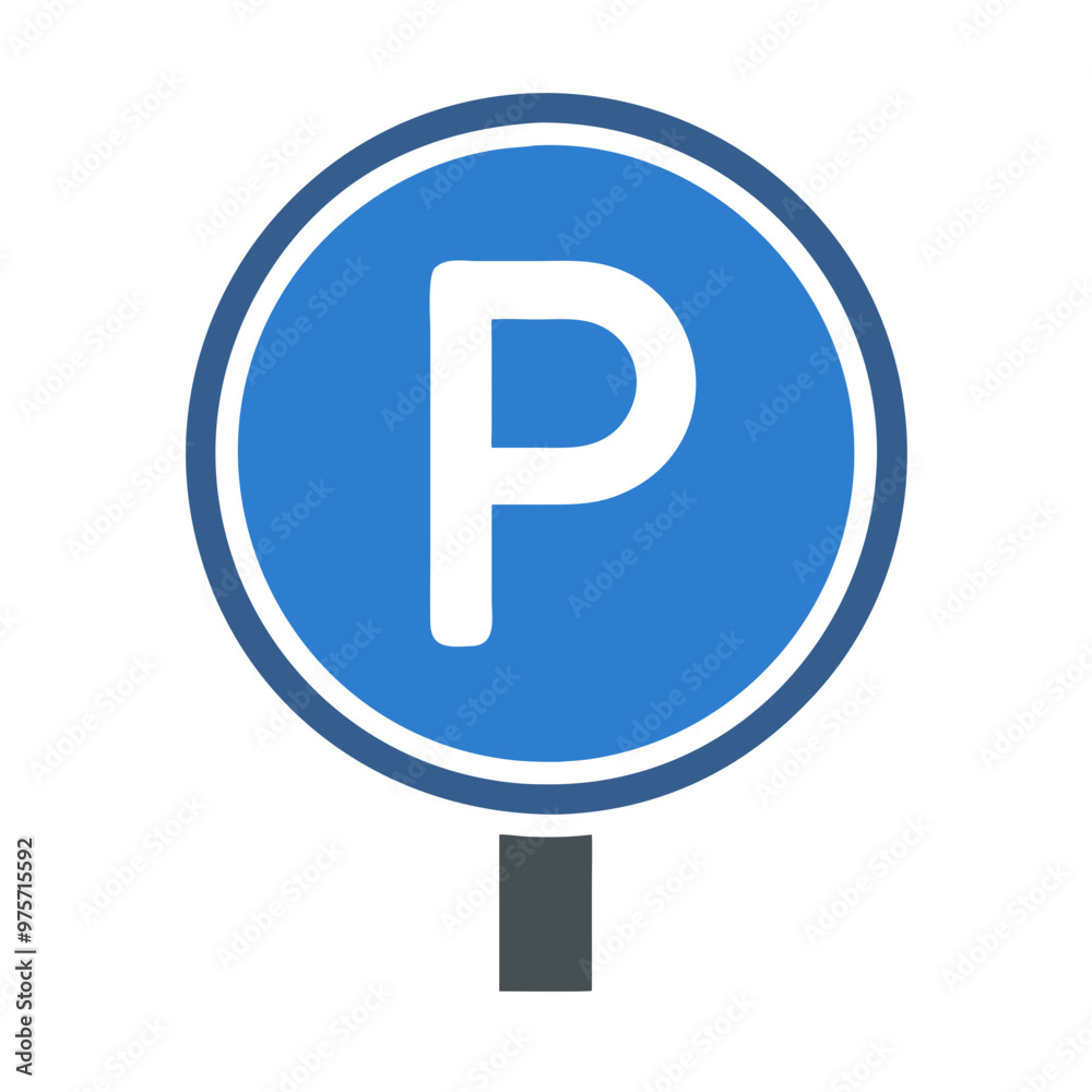 parking sign icon vector illustration parking sign icon vector illustration