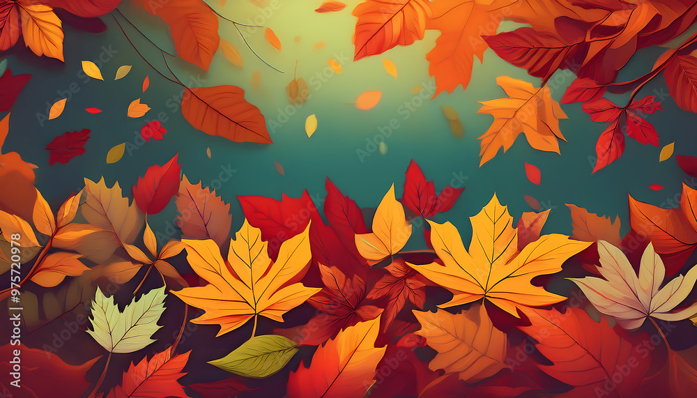 Herbstlaub (autumn foliage), featuring a colorful array of fallen leaves, symbolizing t_1(619) Herbstlaub (autumn foliage), featuring a colorful array of fallen leaves, symbolizing t_1(619)