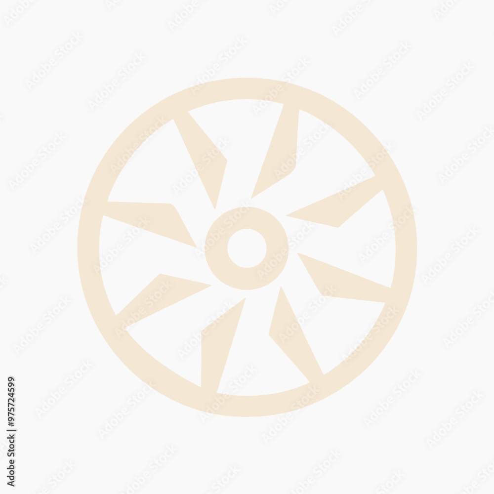 Minimalist geometric wheel design Minimalist geometric wheel design