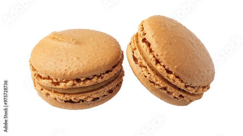 French macaroon on transparent background