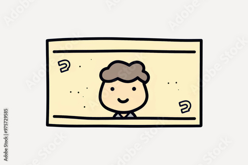 Cute cartoon money illustration