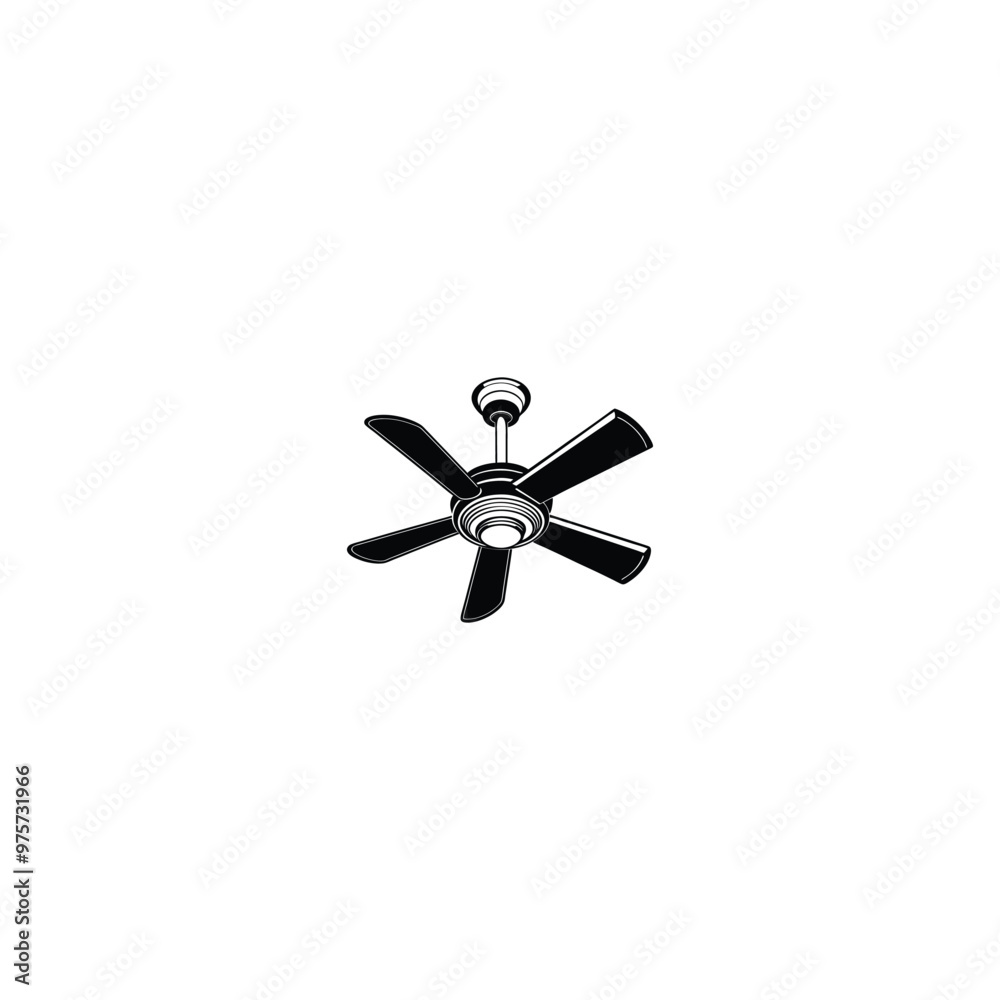 celling fan on white celling fan on white