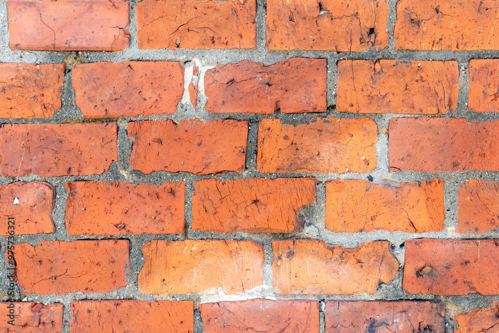 Background of old brick wall pattern texture.