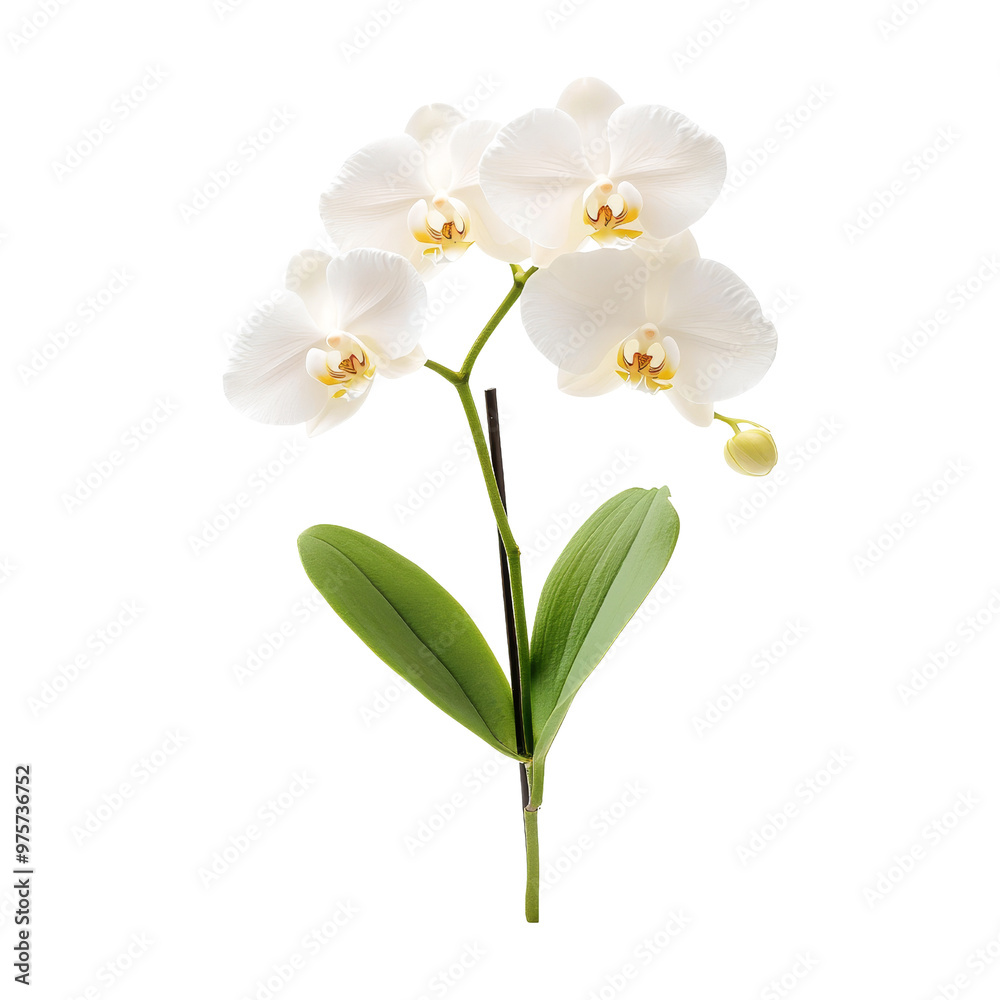Obraz premium White Orchid Flower Isolated