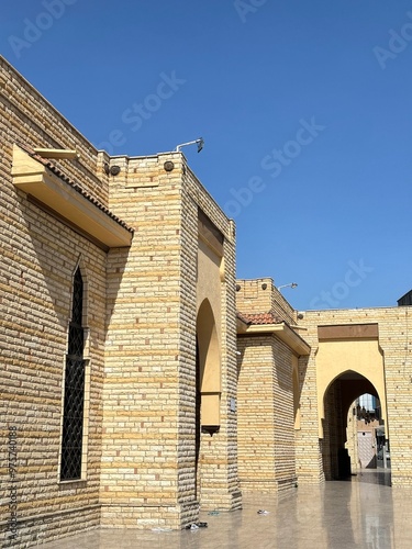 Thaif, Saudi Arabia - August 13, 2024 - Abdullah Bin Abbas Library is located next to Abdullah Bin Abbas Mosque (Ibn Abbas Mosque). Abdullah Bin Abbas himself is a loyal friend of the Prophet Muhammad photo