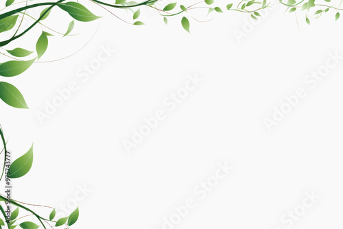 Elegant leafy border design