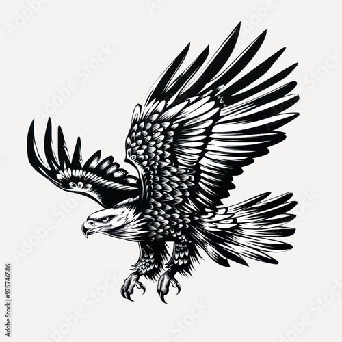 Majestic eagle tattoo design