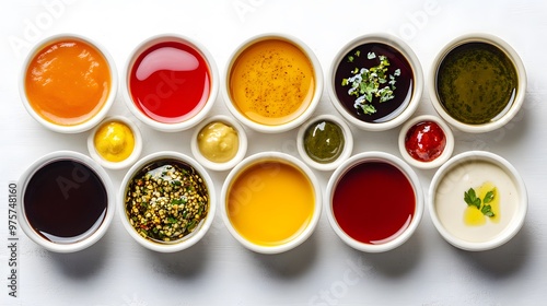 Wallpaper Mural Assortment of Dips and Sauces Torontodigital.ca