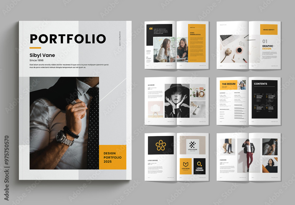 Portfolio Layout Stock Template | Adobe Stock