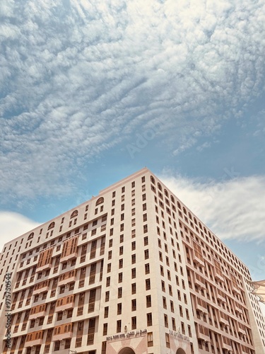 Madinah, Saudi Arabia - August 04, 2024 - Photo of the hotel located around the Prophet's Mosque which is the choice of place to stay for people doing Umrah.