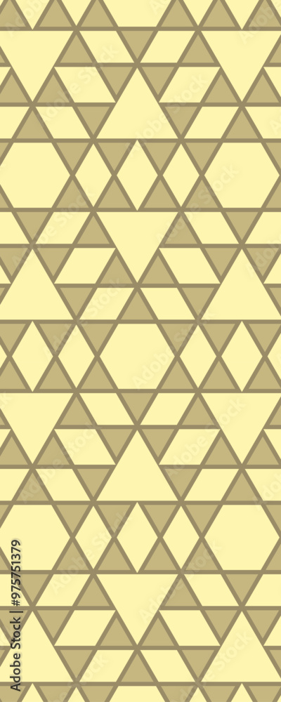 A geometric pattern featuring interlocking diamonds in soft yellow and brown tones. A geometric pattern featuring interlocking diamonds in soft yellow and brown tones.
