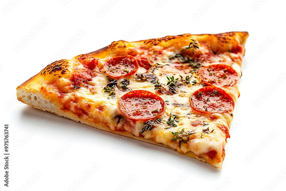 pepperoni pizza isolated on white background pepperoni pizza isolated on white background
