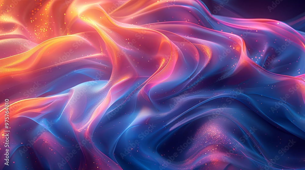Colorful 3d fluid shape holographic gradient, geometric art poster template, dispersion effect glass 3d rendering Colorful 3d fluid shape holographic gradient, geometric art poster template, dispersion effect glass 3d rendering