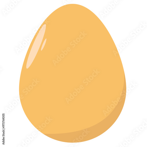 Illustration vector graphic of chicken egg isolated on white background. Flat design