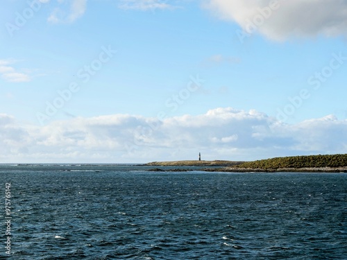 Der Leuchtturm auf Cape Pembroke oder Kap Pembroke auf den Falklandinseln (Malvinen) photo