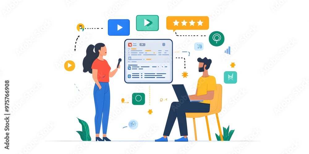 illustration Promoting Excellence Customer review Ratings illustration Promoting Excellence Customer review Ratings