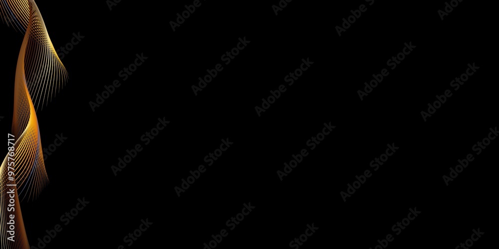 Fototapeta premium smoke on black, smoke billowing with blank space on black background, suitable for presentation