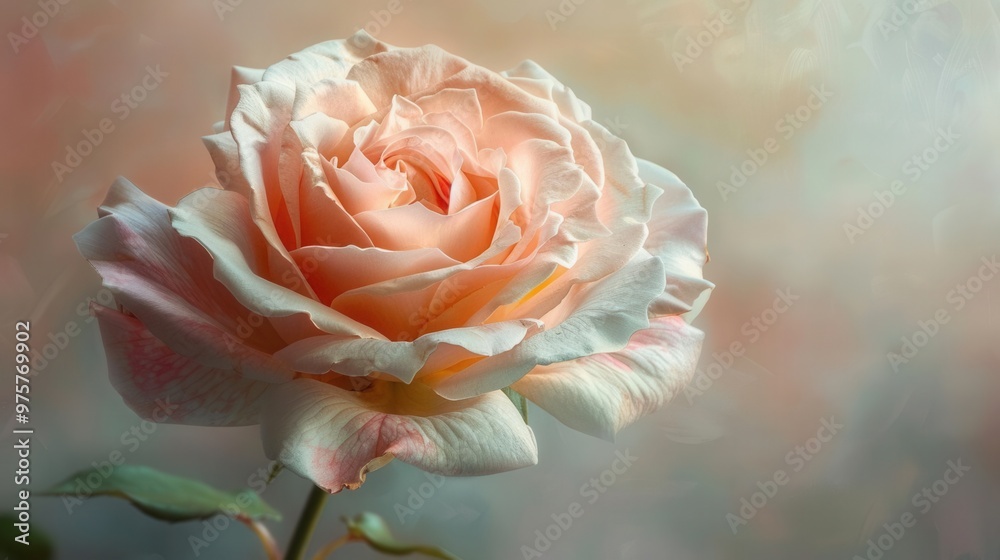 Juliet Rose in full bloom, with a beautifully blurred background Juliet Rose in full bloom, with a beautifully blurred background