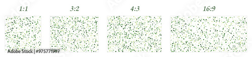 Polka dot pattern wallpaper background set in specific dimension ratios including 1:1, 3:2, 4:3 and 16:9