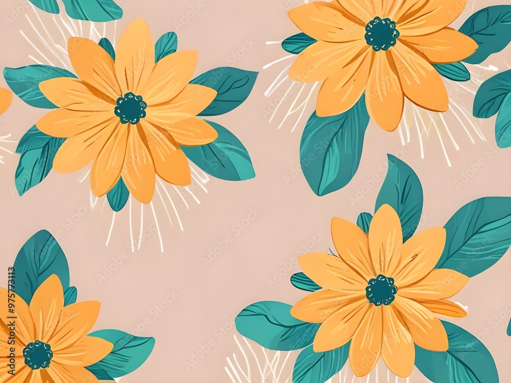 Yellow Floral Pattern Yellow Floral Pattern