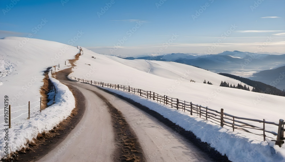winter landscape in the mountains winter landscape in the mountains