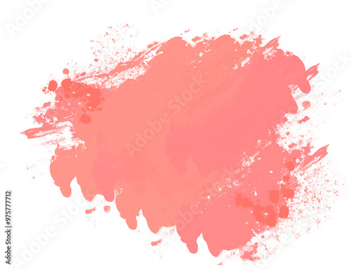 Abstract watercolor brush strokes.Splashed paint.