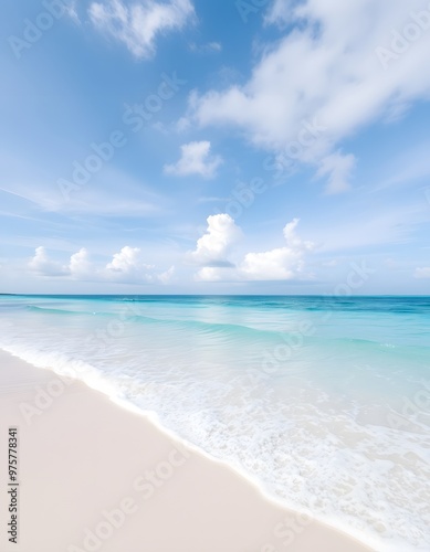 beach with sky and clouds