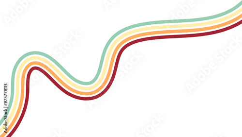Abstract retro rainbow background. Contemporary style. Colorful rainbow. Grunge texture. Panoramic wallpaper. Decorative art. banner, cover, poster, card, flyer, web. Vector illustration