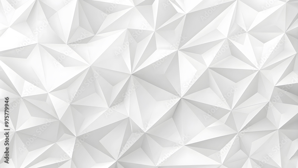 Mesh of three-dimensional white triangles geometrical background wallpaper banner flat lay top view from above. Minimalist hexagon pattern with soft white and light grey tones, clean and seamless Mesh of three-dimensional white triangles geometrical background wallpaper banner flat lay top view from above. Minimalist hexagon pattern with soft white and light grey tones, clean and seamless