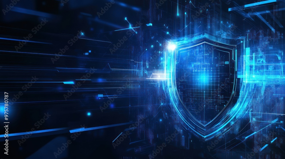 Obraz premium Cyber Security Shield