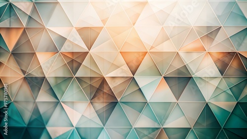 Obraz na płótnie Minimalist modern minimal geometric background with subtle polygonal shapes in neutral colors, modern theme, calming, clean design backdrop w salonie