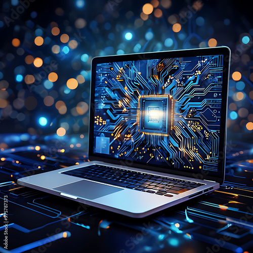 Futuristic integration of technology and connectivity. For Cover backgrounds, wallpapers and other modern projects.