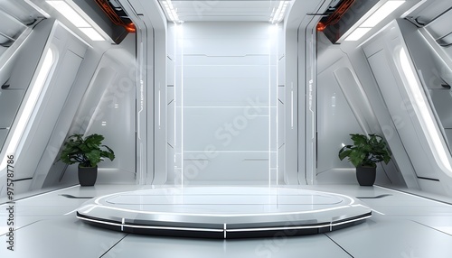 Futuristic Network Design Showcasing Pluripotent Cyberspace with Intricate Details on a White Space Background photo