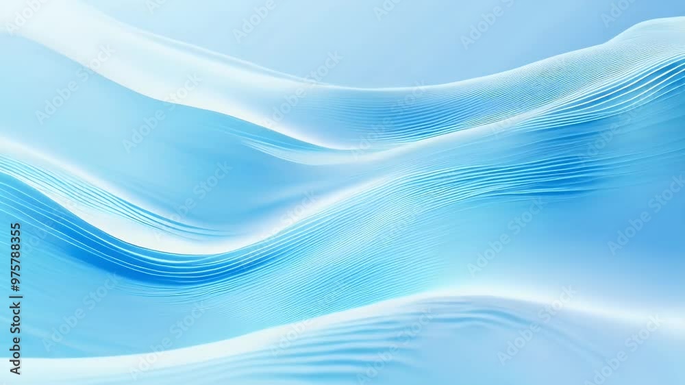 Abstract waves in blue tones, evoking a sense of calm and fluidity.