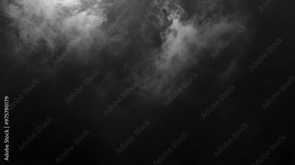 Ethereal Smoke and Light Creating a Mysterious Atmosphere