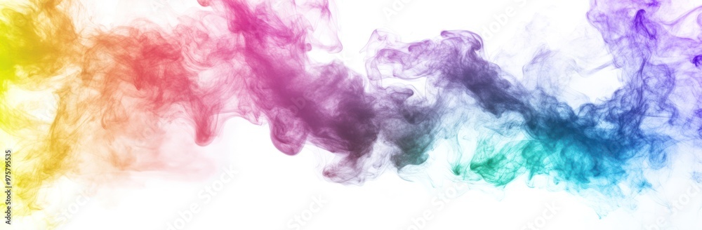 Fototapeta premium Abstract Rainbow Smoke Design