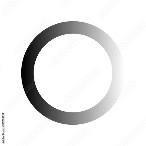 Gradient Circle Line Shape 