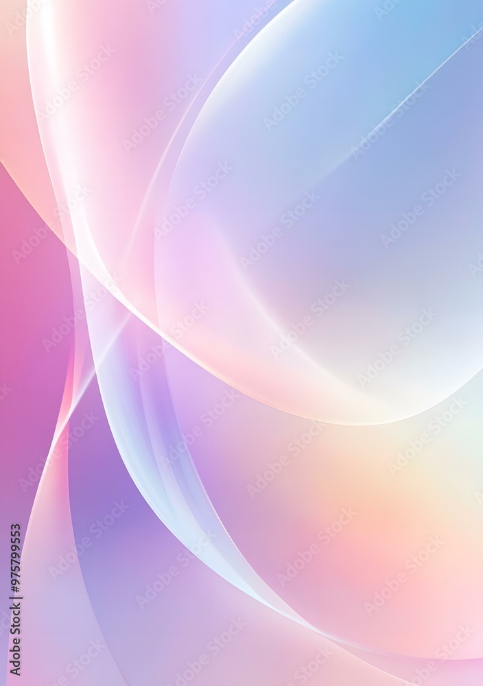 Abstract Background with Pastel Colors and Soft Curves Abstract Background with Pastel Colors and Soft Curves