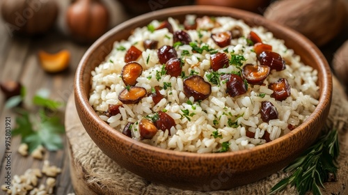 Kestaneli pilav, or chestnut rice pilaf, is a traditional and delectable dish from Turkey.