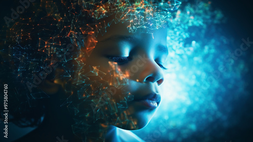 仮想空間子供女性一Generative AI