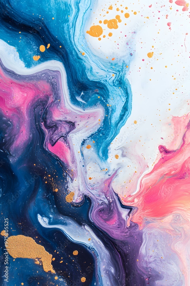 Abstract Swirl Colorful  Background