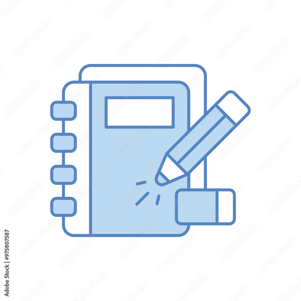 Notebook vector icon Notebook vector icon