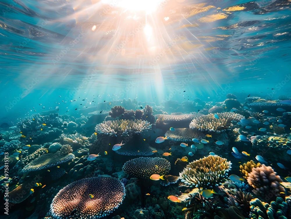 Thriving Marine Ecosystem in a Vibrant Underwater Seascape Showcasing Conservation Success Thriving Marine Ecosystem in a Vibrant Underwater Seascape Showcasing Conservation Success