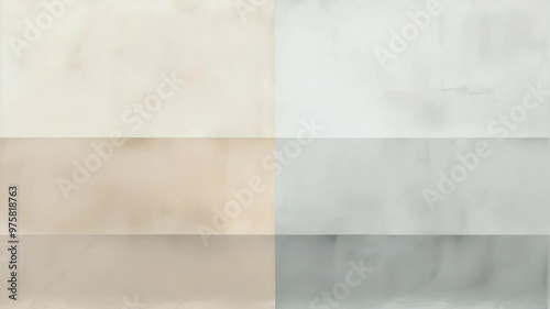 A soft, abstract composition of muted colors in a grid layout.