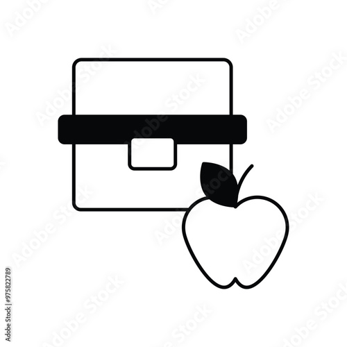Lunchbox  vector icon