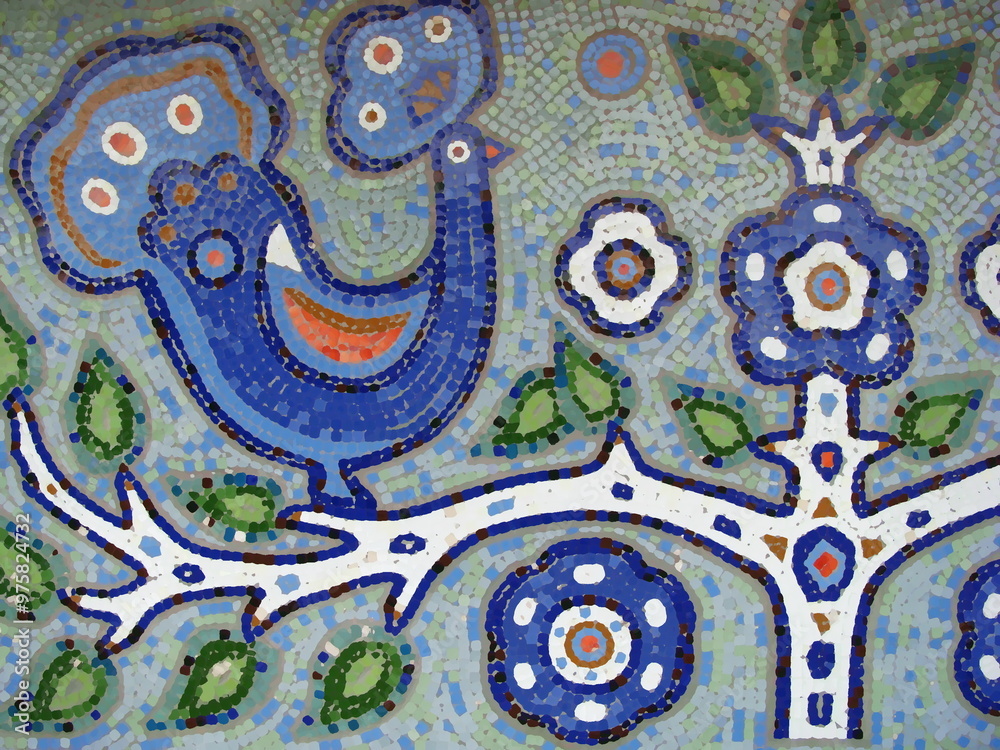 old soviet folk ukrainian mosaic old soviet folk ukrainian mosaic