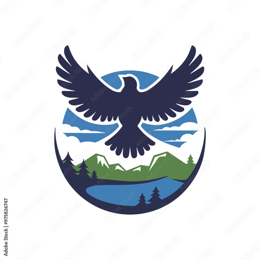 Vector illustration in simple hand drawn and linocut style - natural print, poster or logo design template - spring illustration - birds
Keywords: