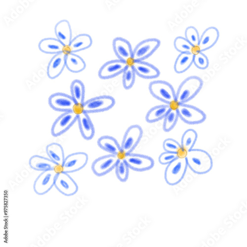 Purple flower pattern