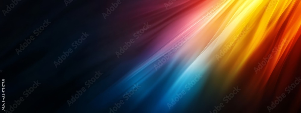 A tight shot of a vibrant wallpaper featuring blended hues of the rainbow